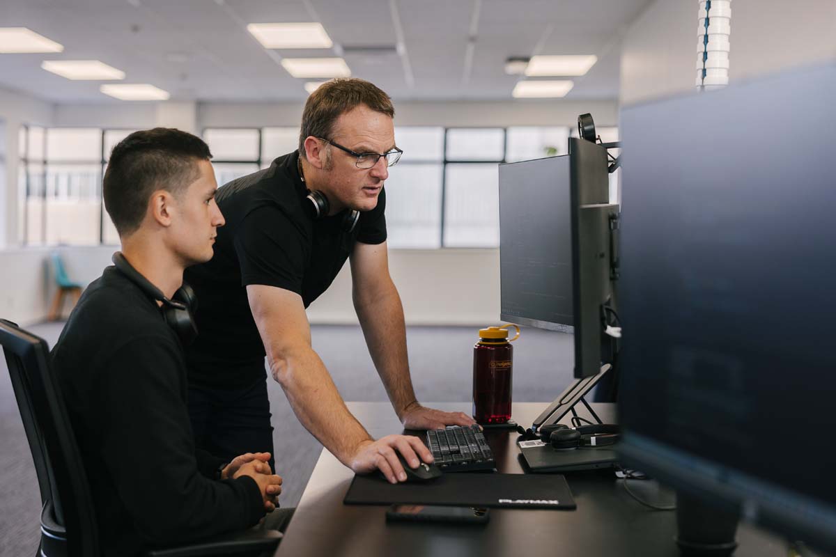 Photo of Nodero staff working together